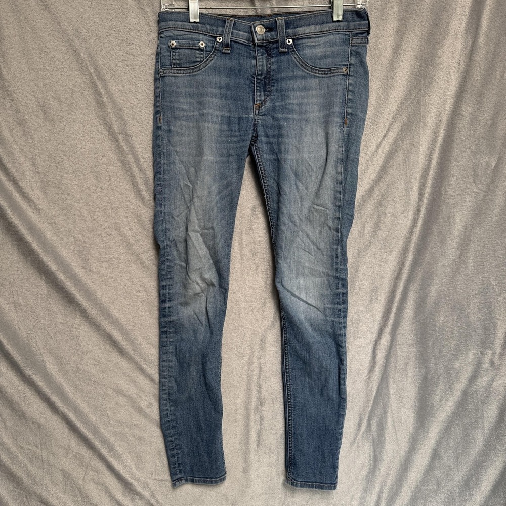 Rag & Bone JEAN Jeans Womens 27 Blue Capri Skinny Made in USA RAE W1528K152RAE